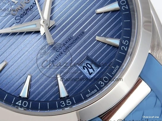 0218 GoAnywhere Aqua Terra 41mm VSF 1:1 Best Edition Summer Blue Dial on Blue Rubber Strap A8900 Super Clone 7719